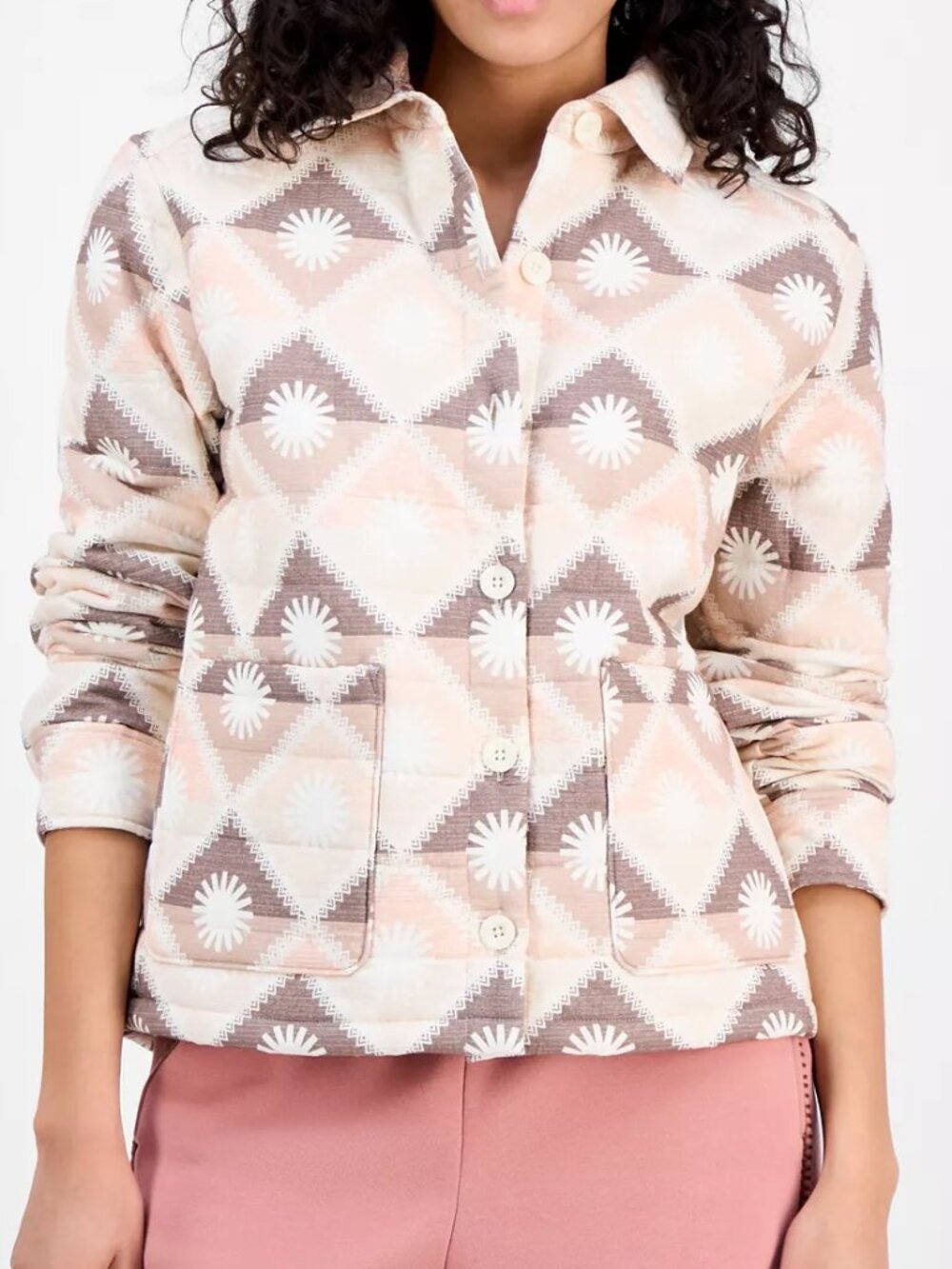 UGG® Women's Cozy Machine Wash Quilted Sun Shirt Jacket New with Tags